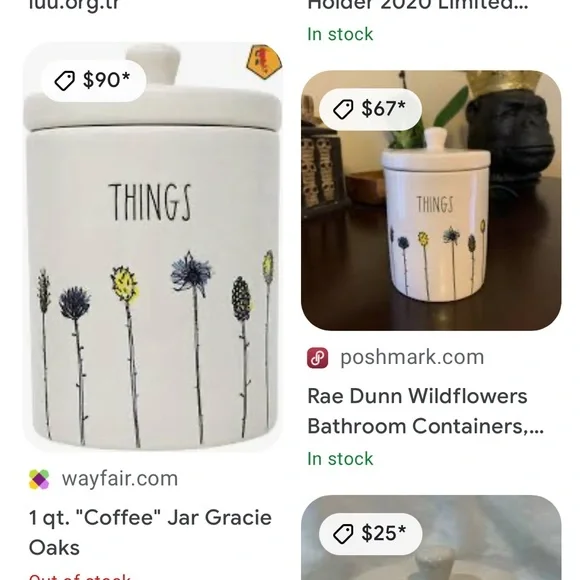 RARE RETIRED RAE DUNN ‘THINGS’ CONTAINER - Picture 9 of 9